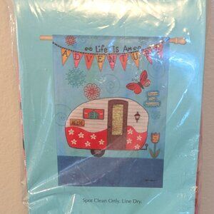 Meadow Creek Decorative Flag “Life is an Adventure”